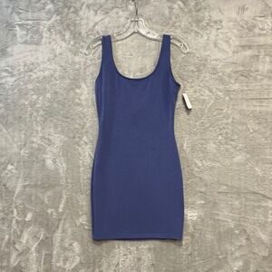 Windsor Mini Dress Womens Size Small Blue Scoop Neck Bodycon Sleeveless NEW